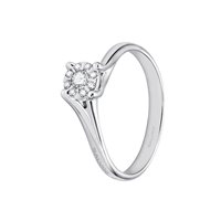 Ring Salvini Woman Daphne in White Gold Diamante 0.06 Ct 20070243 - 20070243
